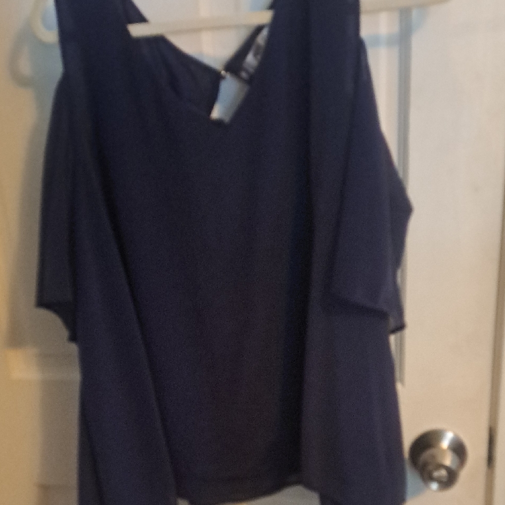 Jennifer Lopez Midnight Blue Blouse